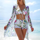 Conjunto Biquíni 3 Peças com Saída de Praia Kimono Ferrazi