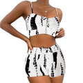 Conjunto Biquíni Feminino Cintura Alta Estilo Boxer Estampado Ferrazi