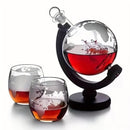 Conjunto Decanter de Whisky Globo de Vidro Ferrazi