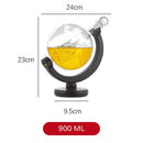 Conjunto Decanter de Whisky Globo de Vidro Ferrazi