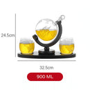 Conjunto Decanter de Whisky Globo de Vidro Ferrazi