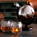 Conjunto Decanter de Whisky Globo de Vidro Ferrazi