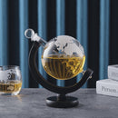 Conjunto Decanter de Whisky Globo de Vidro Ferrazi