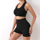 Conjunto Esportivo Feminino Top e Short sem Costura Ferrazi