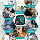 Conjunto com 7 Chaves fenda e Pilhips