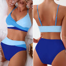 Conjunto de Biquíni Feminino Cintura Alta com Design Cruzado Ferrazi