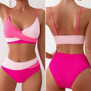 Conjunto de Biquíni Feminino Cintura Alta com Design Cruzado Ferrazi