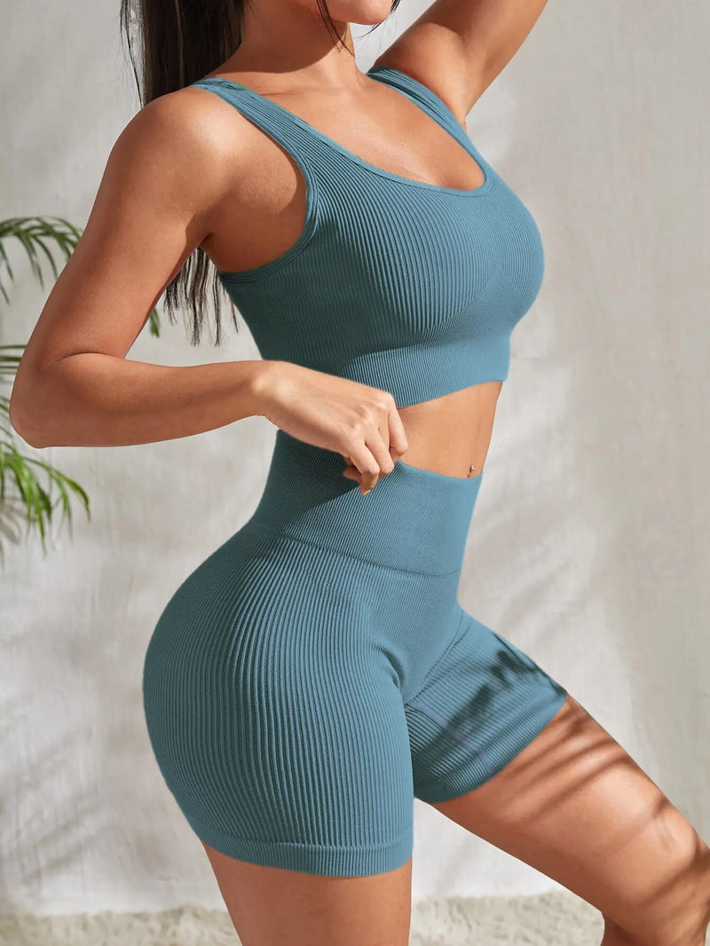 Conjunto de Treino Top e Short Feminino Ferrazi