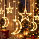 Cortina Pisca Pisca LED 3m para Natal Ferrazi - 8 Funções RGB ou Branco Quente