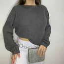 Cropped Feminino Fang com Manga Longa para Inverno Ferrazi