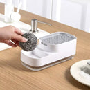 Dispenser de Detergente Duplo com Porta Esponja Ferrazi