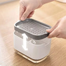 Dispenser de Detergente Duplo com Porta Esponja Ferrazi