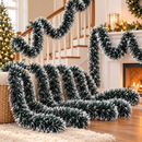 Festão de Natal Nevado Ferrazi 2 Metros para Decoração - Kit 5 Unidades (10m)