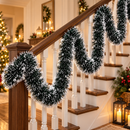 Festão de Natal Nevado Ferrazi 2 Metros para Decoração - Kit 5 Unidades (10m)