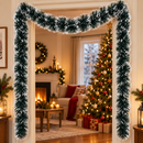 Festão de Natal Nevado Ferrazi 2 Metros para Decoração - Kit 5 Unidades (10m)