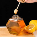 Garrafa de Mel de Vidro com Colher Ferrazi