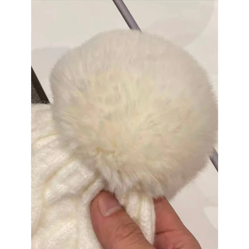 Gorro Feminino Grosso de Inverno com Pompom Ferrazi