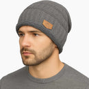 Gorro de Lã Masculino Forrado com Pelúcia para Inverno Ferrazi