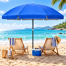 Guarda-Sol Gigante 2,40m com Proteção UV para Praia e Piscina