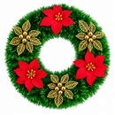 Guirlanda de Natal Verde Estruturada para Porta Ferrazi - Kit 2 Unidades