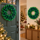 Guirlanda de Natal Verde Estruturada para Porta Ferrazi - Kit 2 Unidades