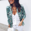 Jaqueta Feminina Bomber Slim Floral Ferrazi