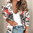 Jaqueta Feminina Bomber Slim Floral Ferrazi