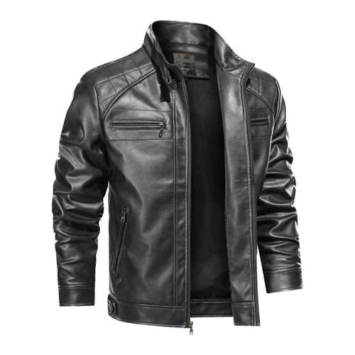 Jaqueta Masculina de Couro Slim Ferrazi