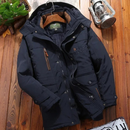 Jaqueta Masculina de Inverno com Capuz Forrada com Lã Ferrazi