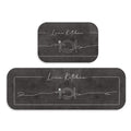 Kit 2 Tapetes Estampados para Cozinha Antiderrapante Ferrazi