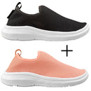 Kit 2 Tênis Meia Feminino Slip On Calce Fácil Ferrazi