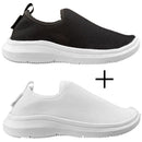 Kit 2 Tênis Meia Feminino Slip On Calce Fácil Ferrazi