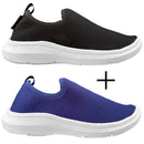 Kit 2 Tênis Meia Feminino Slip On Calce Fácil Ferrazi