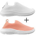 Kit 2 Tênis Meia Feminino Slip On Calce Fácil Ferrazi
