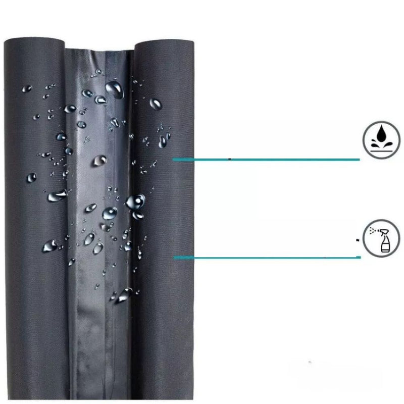Kit 2 Veda Portas Rolinhos Impermeáveis Ajustáveis 80cm Ferrazi