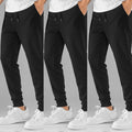 Kit 3 Calças Masculino de Moletom Jogger Flaneladas Ferrazi