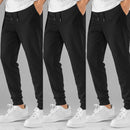 Kit 3 Calças Masculino de Moletom Jogger Flaneladas Ferrazi