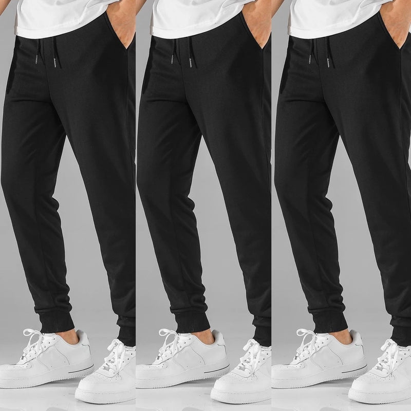 Kit 3 Calças Masculino de Moletom Jogger Flaneladas Ferrazi