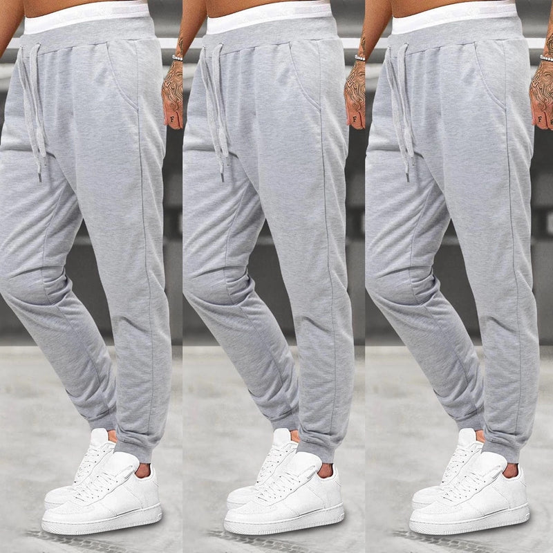 Kit 3 Calças Masculino de Moletom Jogger Flaneladas Ferrazi