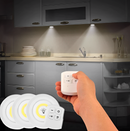 Kit 3 Lâmpadas Led Sem Fio com Controle Remoto + Brindes Exclusivos