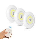 Kit 3 Lâmpadas Led Sem Fio com Controle Remoto + Brindes Exclusivos