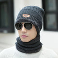 Kit Cachecol e Gorro Unissex de Algodão para Inverno Ferrazi