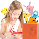 Kit Infantil com 96 Desenhos Animados para Recortar + Tesoura Infantil Ferrazi