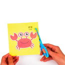 Kit Infantil com 96 Desenhos Animados para Recortar + Tesoura Infantil Ferrazi