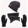 Kit Inverno Completo Unissex Touca de Frio com Gola Forrada e Luva Ferrazi