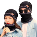 Kit Inverno Completo Unissex Touca de Frio com Gola Forrada e Luva Ferrazi