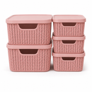 Kit 5 Caixas Organizadoras com Tampa para Organização Ferrazi