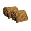 Kit com 2 Mantas Caneladas Aveludadas para Inverno Ferrazi