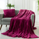 Kit com 2 Mantas Caneladas Aveludadas para Inverno Ferrazi