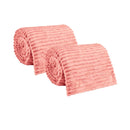 Kit com 2 Mantas Caneladas Aveludadas para Inverno Ferrazi